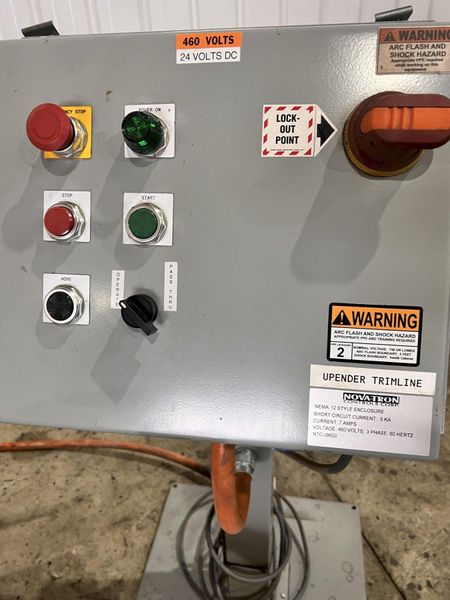 2,000 LBS UNI-CRAFT PASS THROUGH  DUAL SIDED UPENDER WITH ROLLERS : STOCK #21936