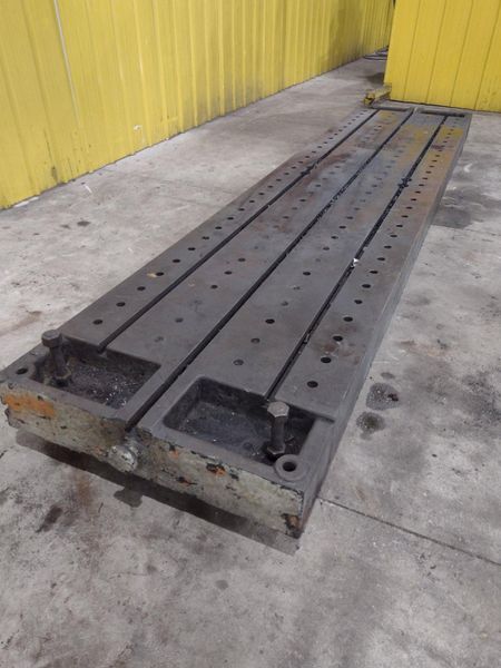 138" X 30" X 6.25" T-SLOTTED LAYOUT PLATE / TABLE: STOCK #23626