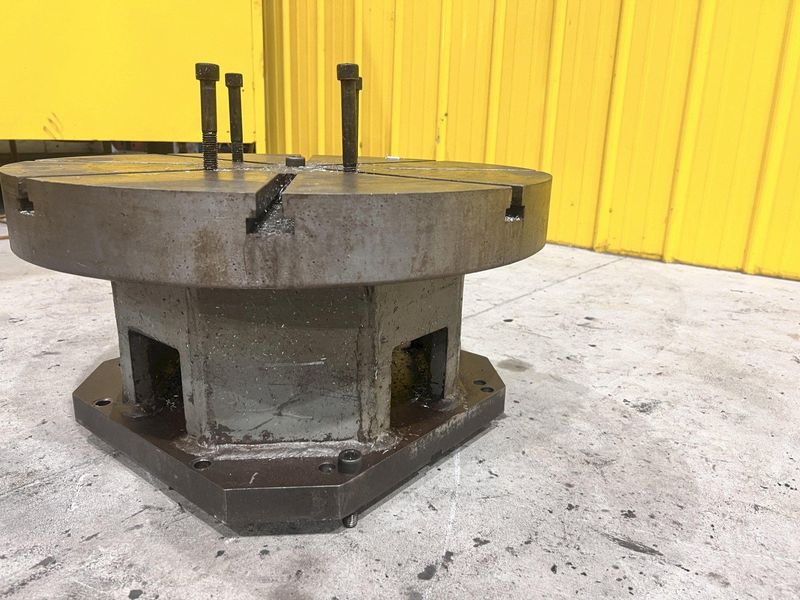 24" x 13" ROUND T-SLOTTED RISER TABLE: STOCK #21869