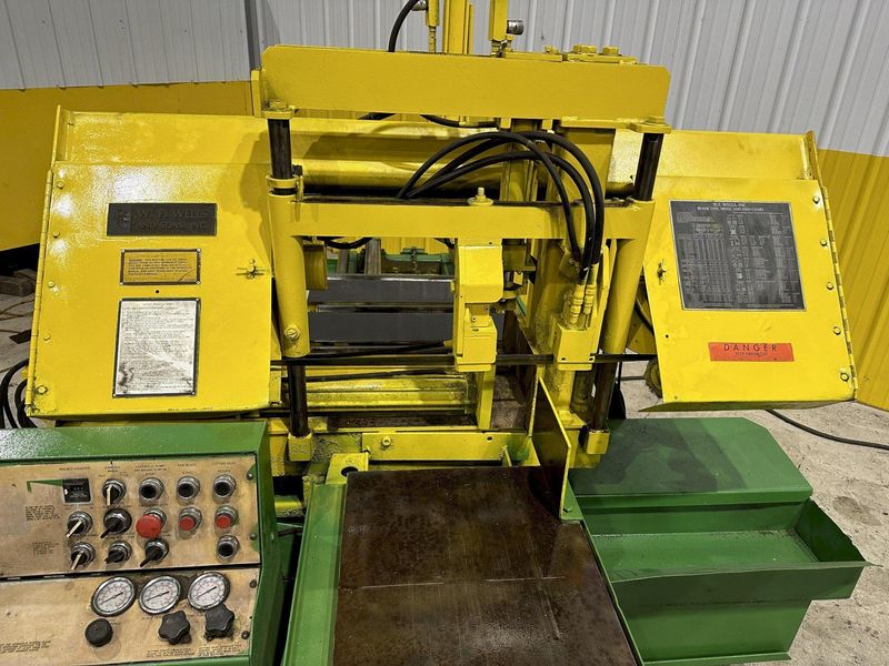 10" X 17" WF WELLS MODEL #W-10-2U AUTOMATIC HORIZONTAL DUAL POST BAND SAW: STOCK #21759