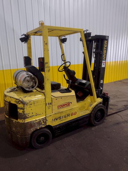 5550 LBS HYSTER MODEL #S60XM LP-GAS FORKLIFT: STOCK #18834