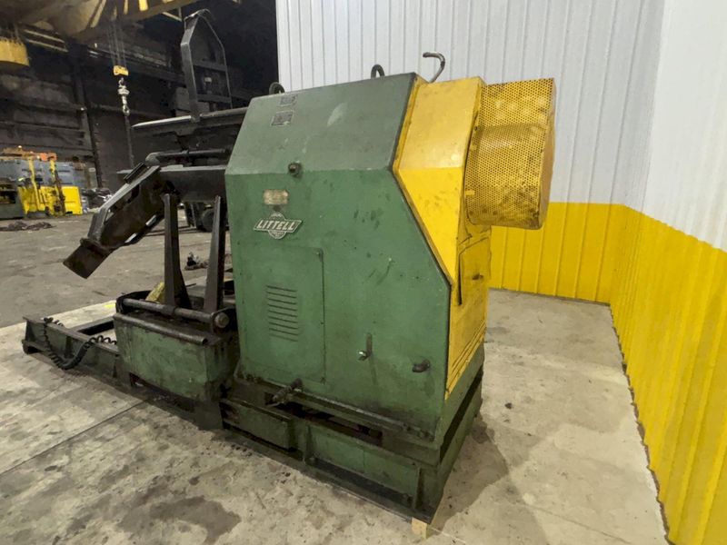 20,000 LBS X 36" LITTELL MOTORIZED COIL REEL UNCOILER & COIL CAR: STOCK #22519