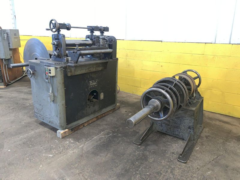 18" WIDE X 4500 LB X 3" ARBOR STANAT MODEL #S-180  SLITTING LINE: STOCK #13717
