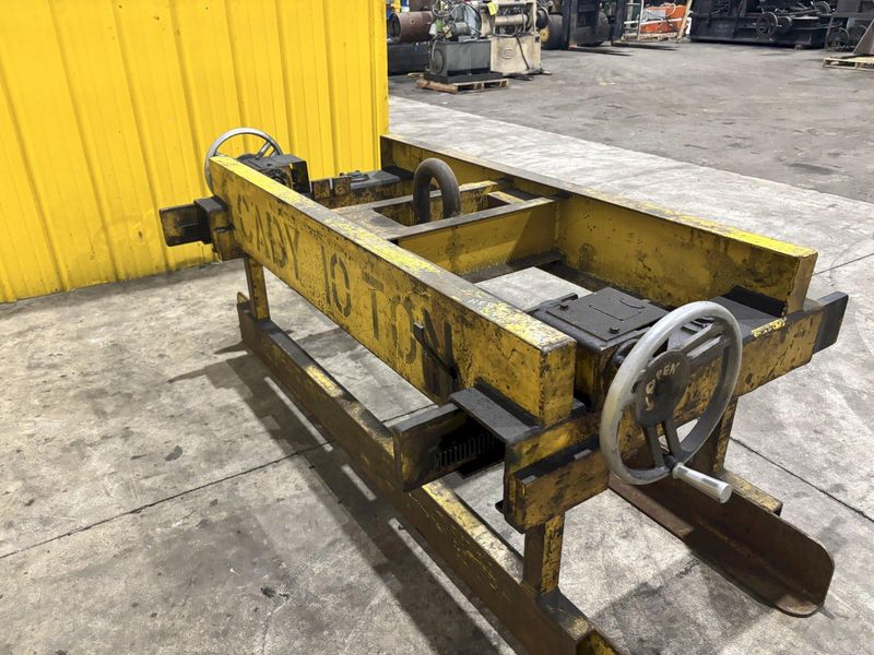 20,000 LBS (10 TON) X 84" X 20"-68" CADY ADJUSTABLE SHEET LIFTER: STOCK #23006