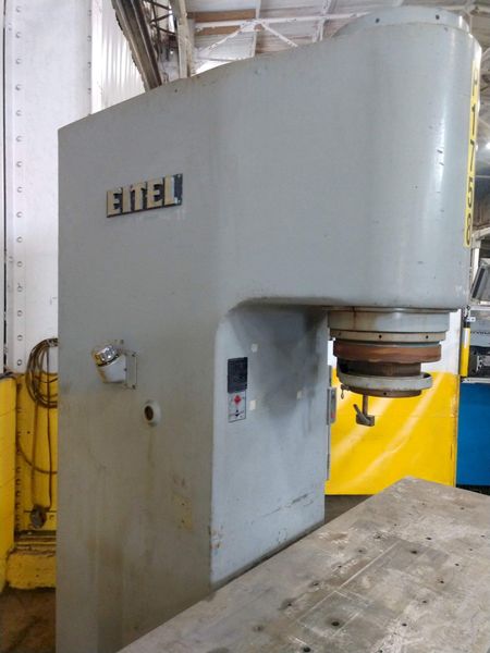 60 TON EITEL MODEL RP60 HYDRAULIC PRECISION STRAIGHTENING PRESS, 8" STROKE: STOCK #14296
