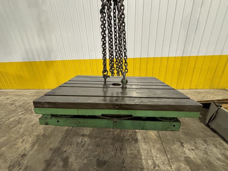 36" X 48" GIDDINGS & LEWIS AIR LIFT ROTARY TABLE: STOCK #23588