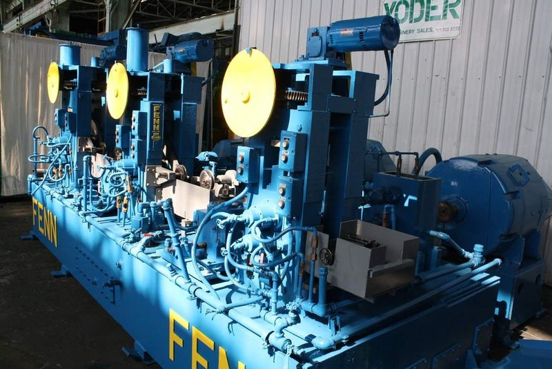 FENN 3 STAND X 082-062-062 WIRE SHAPING & FLATTENING MILL: STOCK #65773