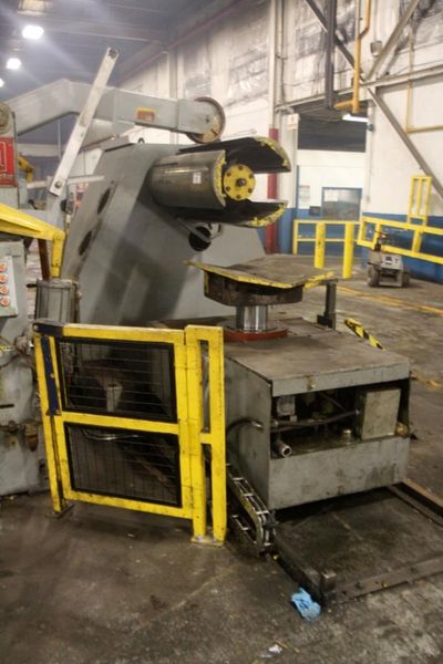 20000# X 42' X .060' AUTOMATIC FEED COIL REEL, CAR, & STRAIGHTENER: #64