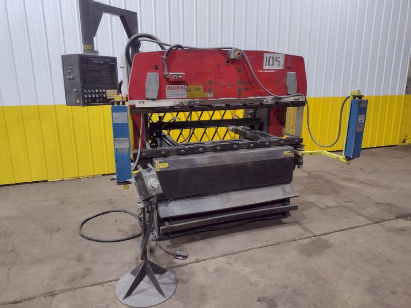 50 TON x 6' AMADA MODEL #RG50 HYDRAULIC PRESS BRAKE NC9-EX CONTROL, 1987: STOCK #19273
