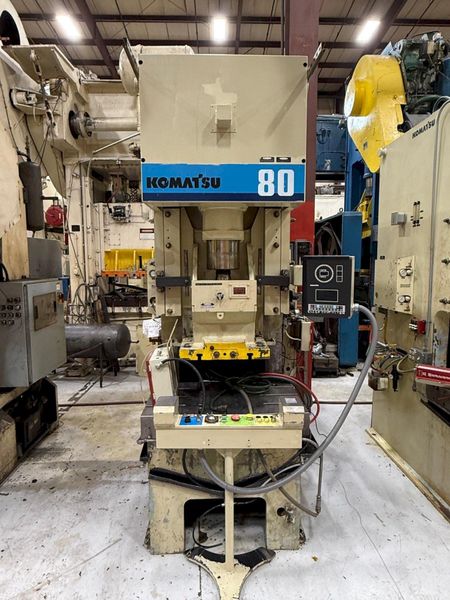 80 Ton KOMATSU OBS Press - Used Komatsu Model 80H-VS-3 Mechanical Stamping Press For Sale, Year