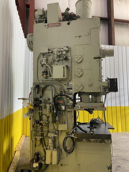 100 TON NIAGARA MODEL #E-90-S GAP FRAME PRESS, 4.5" STROKE: STOCK #15062