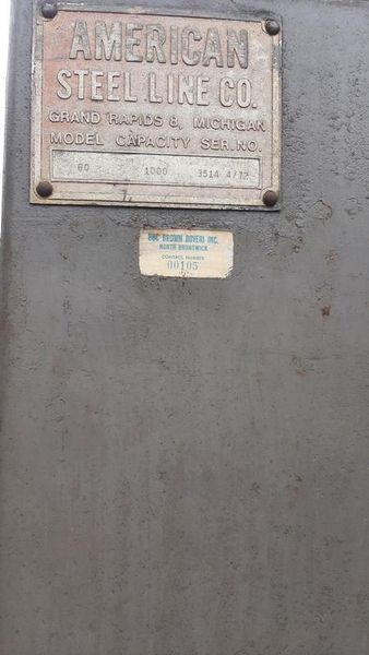 USED AMERICAN STEEL LINE 1,000 LB UNCOILER MODEL 60, Stock# 10895