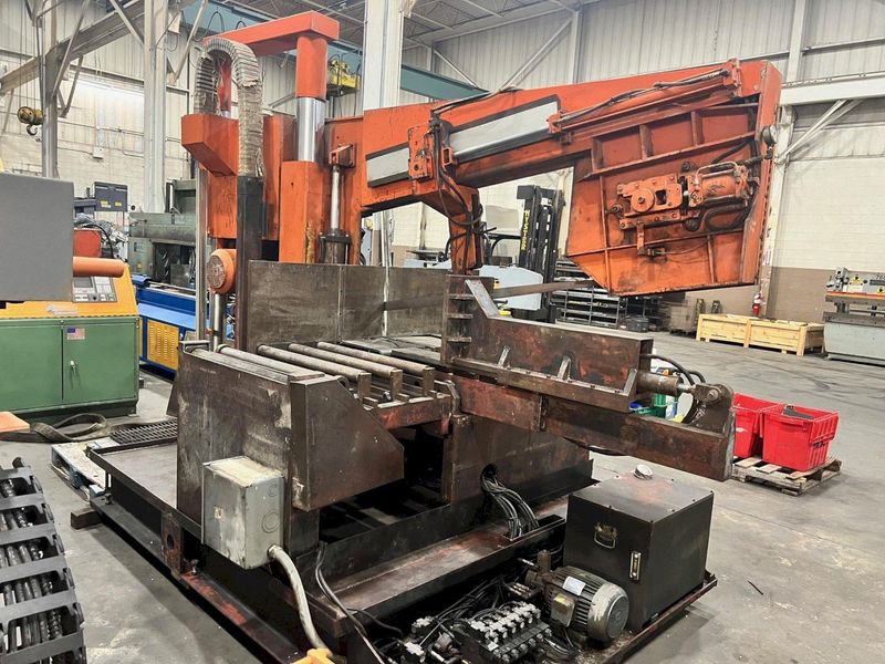 USED COSEN 16" X 31" SEMI-AUTOMATIC DUAL COLUMN DOUBLE MITERING BANDSAW MODEL SH-800DM, Stock# 1