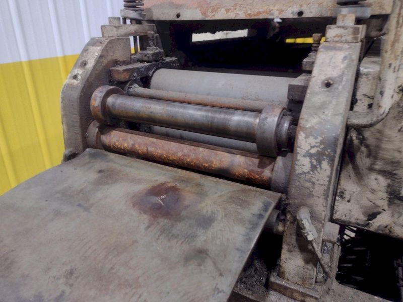 8.25" X .010" PERFECTO MODEL #S170817 17 ROLL POWERED PRECISION COIL STRIP STRAIGHTENER: STOCK #