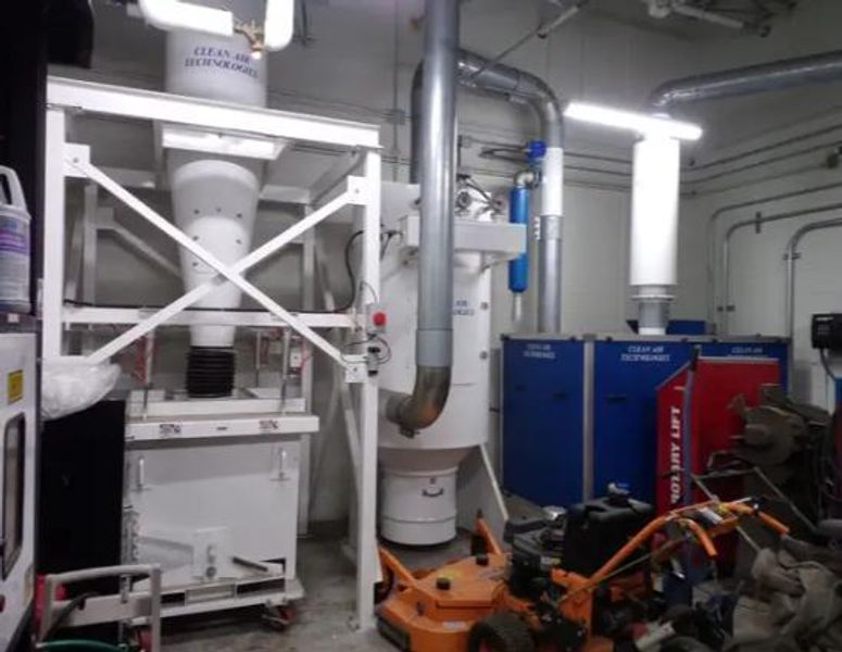 40 HP x 4 STATION CLEAN AIR TECHNOLOGIES / EUROVAC INDUSTRIAL TRANSIT & BUS CENTRAL VACUUM SYSTE