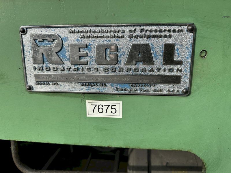 10,000 LB  X 30" REGAL COIL CRADLE & STRAIGHTENER:  STOCK#77222