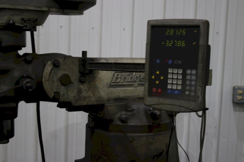 1-1/2 HP BRIDGEPORT RAM TYPE VERTICAL MILL:  STOCK #76551