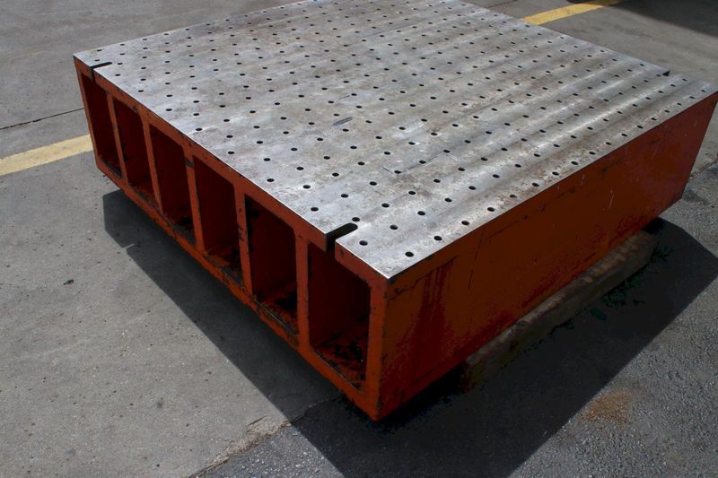 53-1/2" X 54" X 16" DRILLED & TAPPED PLATE: STOCK #76524