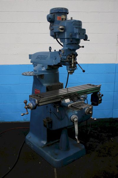 2 HP BRIDGEPORT RAM TYPE VERTICAL MILL: STOCK #75296