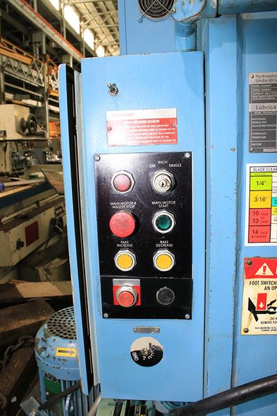 1990 Niagara SP-12-1/4 Hydraulic power Squaring Shear (#5789)