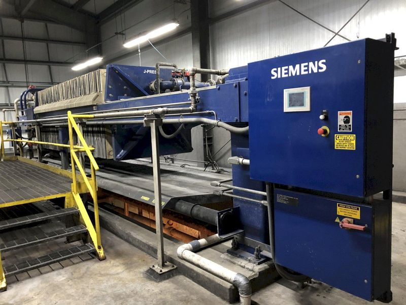 2008 Evoqua / Siemens 1500mm / 65 Plate Filter Press ||
 One Still Available