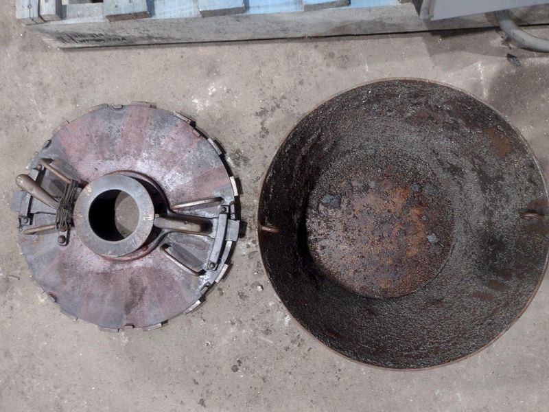 100 LB X 18" X 8" BARRETT MODEL #152 EXTRACTOR CENTRIFUGE CHIP SPINNER WRINGER: STOCK #19140