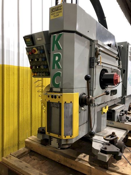 25 HP SERVO DRIVEN KRC PORTABLE CNC DRILL, TAP & REAMING MACHINE WITH FANUC CONTROLS: STOCK #174