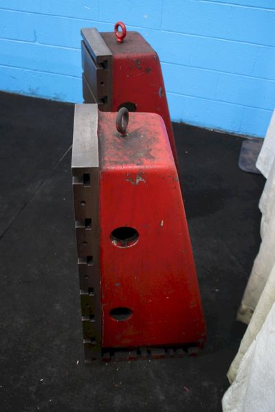 1 SET OF 12" X 36" G & L T SLOTTED ANGLE PLATES: STOCK #75520