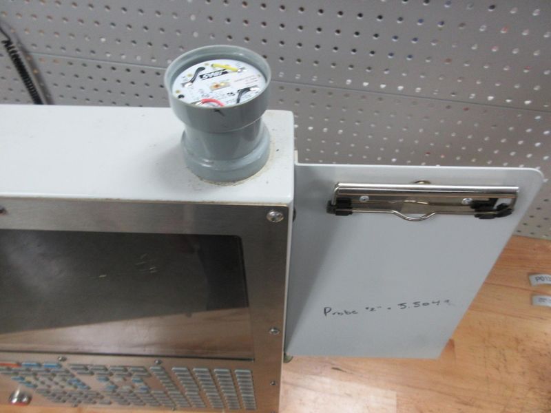 Used Haas 32-6027 FRONT PANEL ASSY MILL STORAGE CABINET W/ LCD DISPLAY