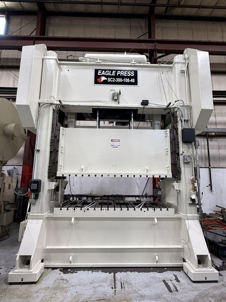 300 ton Eagle SC2-300-108-48 Used Straight Side Stamping Press For Sale, Recondition in Process,