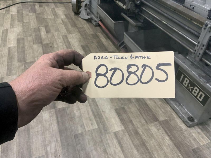 18" X 80" ACRA-TURN ENGINE LATHE: STOCK #80805