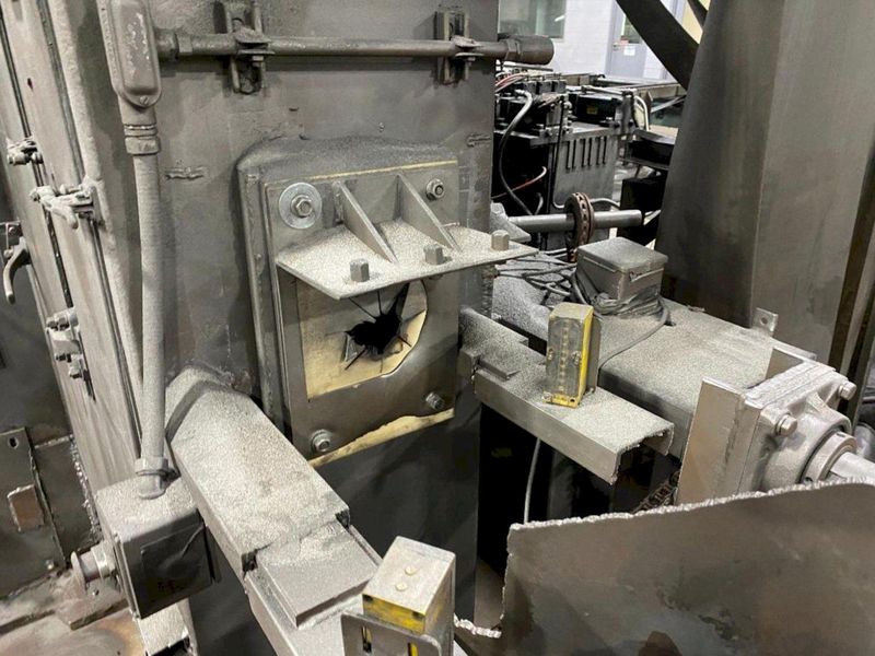 6" X (2) 15 HP WHEEL WHEELABRATOR "SKEW ROLL PIPE & BAR" SHOT BLAST BLASTER SYSTEM: STOCK #20002