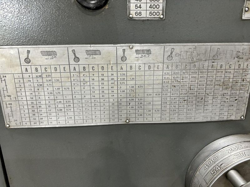 48" / 60" SWING X 84" SIRCO MODEL #PA-36 HEAVY DUTY GAP BED ENGINE LATHE, 5.5" HOLE: STOCK #2100
