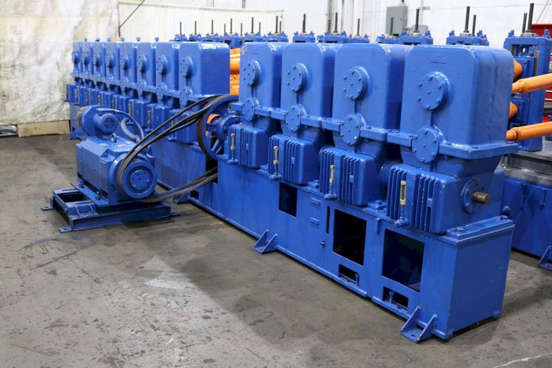 12 STAND X 4-1/2" X 32" YODER W35 RAFTED ROLLFORMER LINE: STOCK #10523