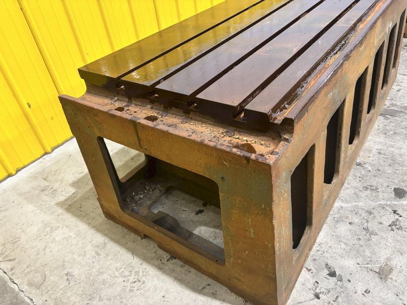 32" X 64" T SLOTTED STEEL DRILL BOX SETUP TABLE: STOCK #23229