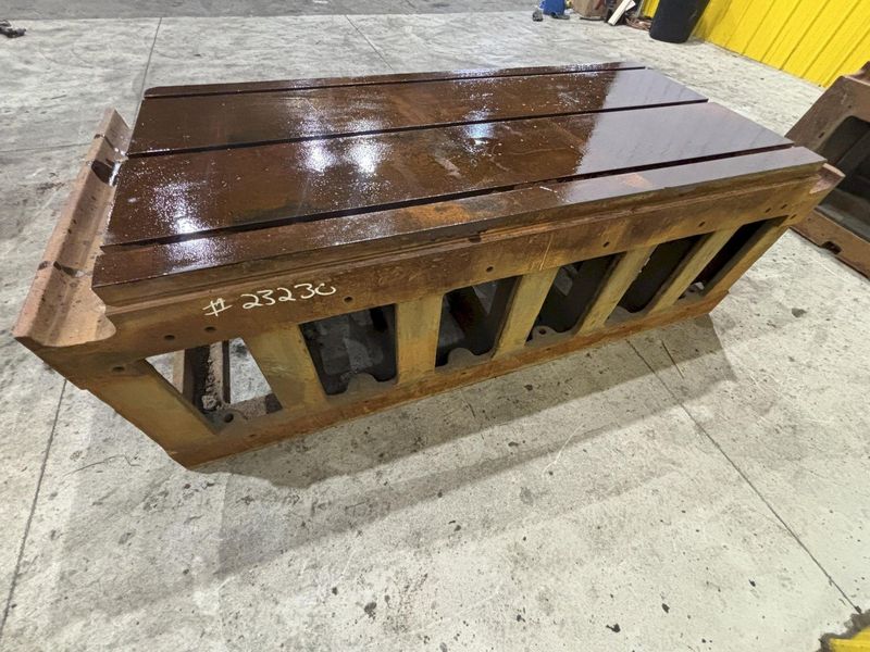 32" X 65" T SLOTTED DRILL BOX SETUP STEEL TABLE: STOCK #23230