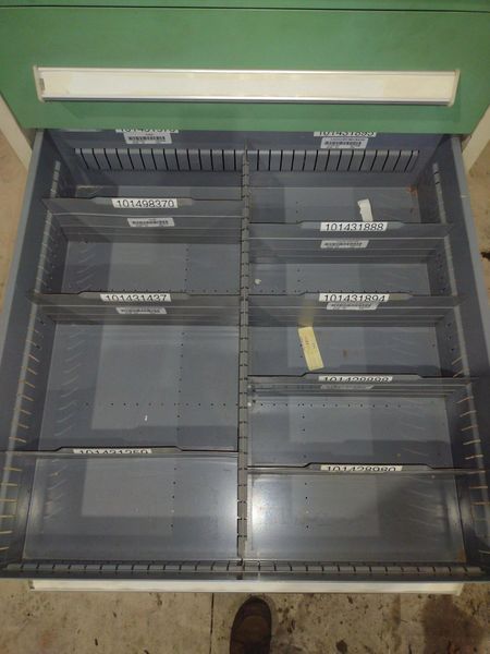 7 DRAWER VIDMAR INDUSTRIAL STORAGE CABINET 30" X 27.5" X 59": STOCK  #21502 (24 AVAILABLE)