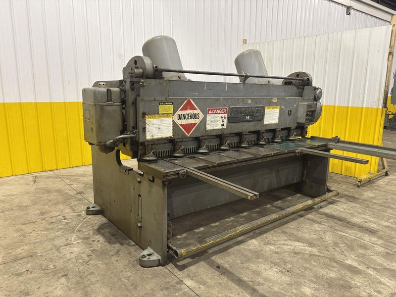 8' x 3/16" CINCINNATI MODEL #1408 MECHANICAL POWER SQUARING SHEAR: STOCK #22769