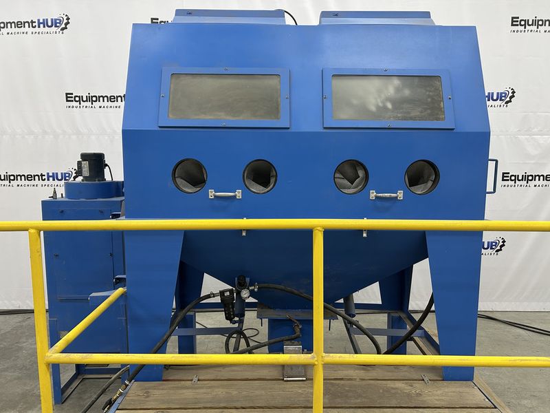 6′ x 4′ x 40″ Full Top Open Abrasive Blast Cabinet System w/ Dust Collector