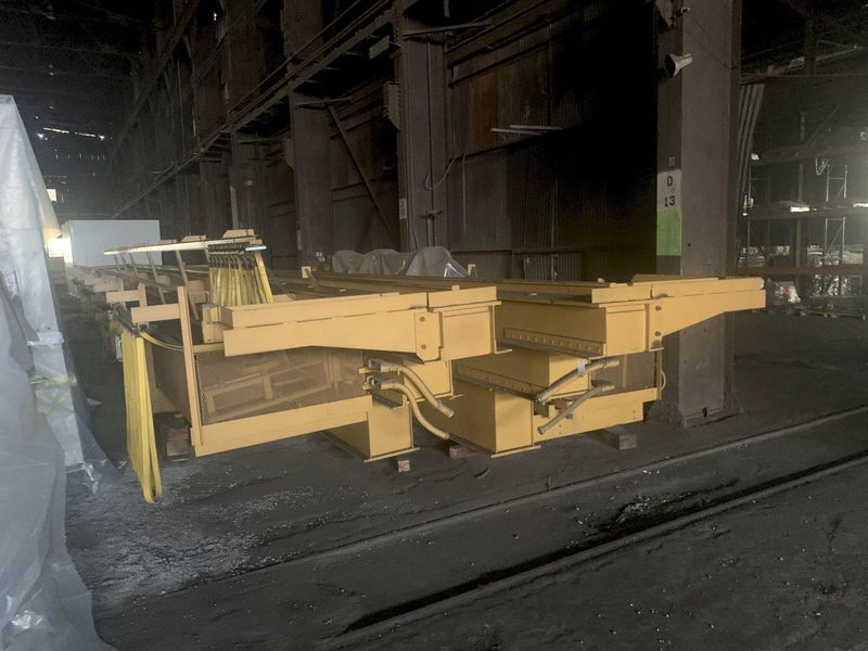 70 TON X 74'9" WHITING 8 WHEEL OVERHEAD BRIDGE CRANE WITH 35 TON AUXILIARY: STOCK 13212