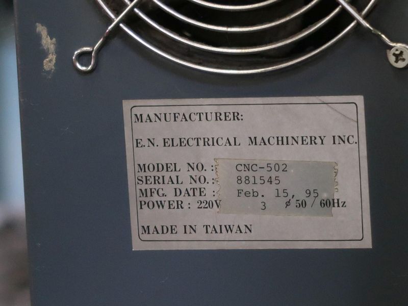 EN-CNC-502 ELECTRICAL CNC SPRING FORMING MACHINE: STOCK #10773