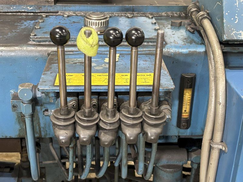 2" WALLACE MODEL #1002 PROGRAMMABLE HYDRAULIC PIPE & TUBE BENDER: STOCK #23183