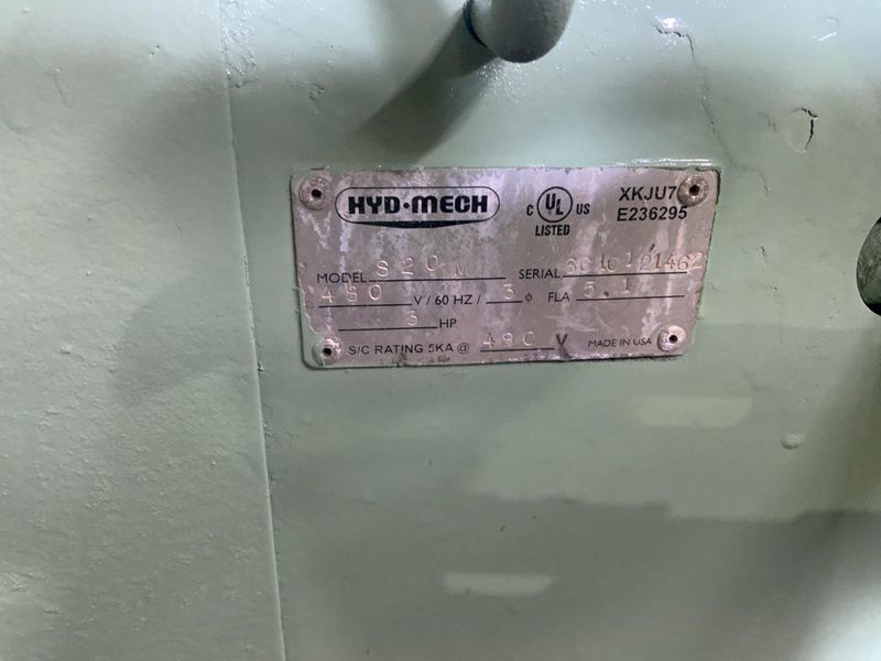 13"X 20" HYDMECH S-20M III HORIZONTAL BANDSAW: STOCK #80771