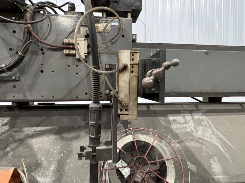144" GOURAN / LINDE SEAM WELDER WITH MILLER INVISION #456P POWER SUPPLY: STOCK #22514