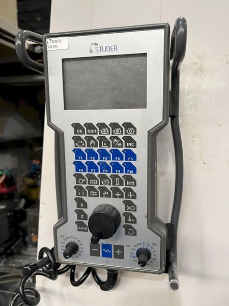 Studer S20 CNC Plain Cylindrical Grinder with Combination Plain/Angle Wheel Head.