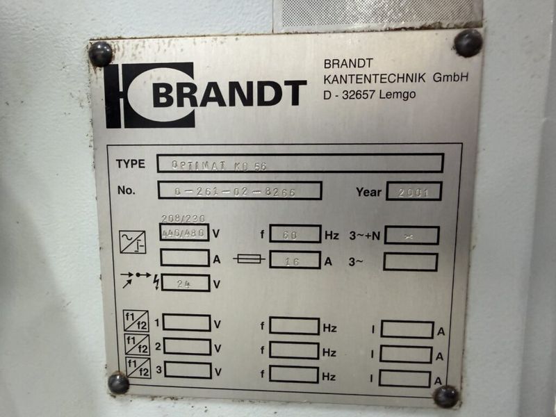Brandt Optimat KD 56 Edge Bander (Not Working)