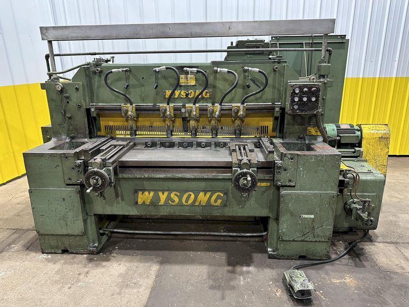 4' x 3/16" WYSONG MODEL #748 MECHANICAL POWER SHEAR: STOCK #19041