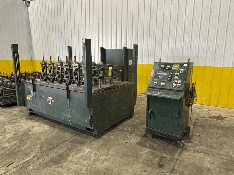 6 STAND X 2" YODER MODEL Q-150 U JOINT DRIVE RAFTED ROLLFORMER, W/ 7 RAFTS & 42  STANDS: STOCK #