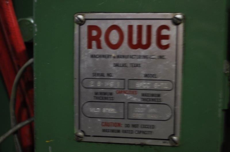 72" x .060" ROWE STRAIGHTENER