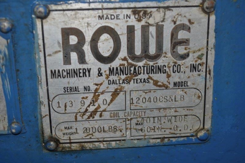 12,000 ROWE COIL CAR